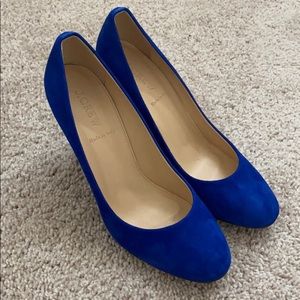 J.Crew Mona Suede Pumps in Bluebird (sz 8)